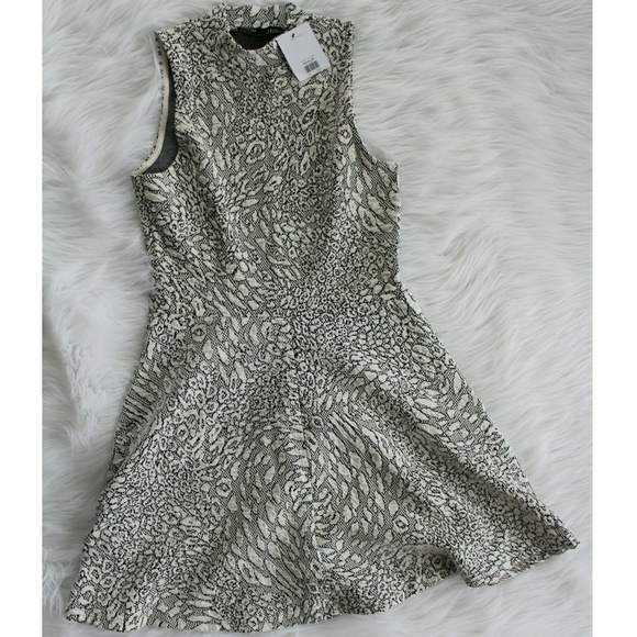 Topshop Tall Jacquard Dress Size 8 - Picture 6 of 6
